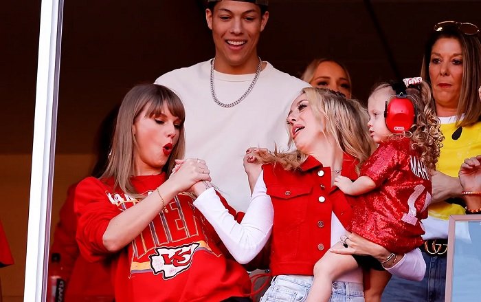 Taylor Swift React to Brittany Mahomes Being Named the Most Supportive NFL Wife Amongst Others