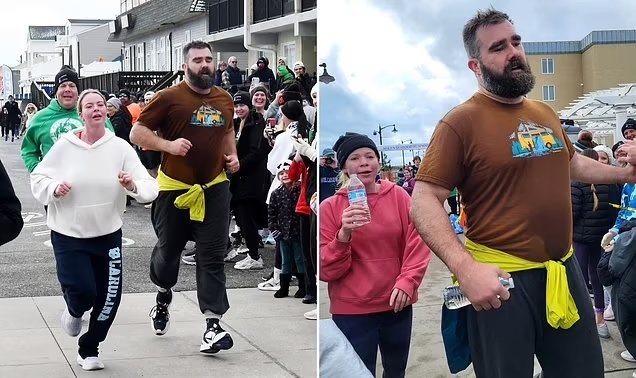 Jason Kelce's Hilarious Response to Video Capturing Him Running Charity Race