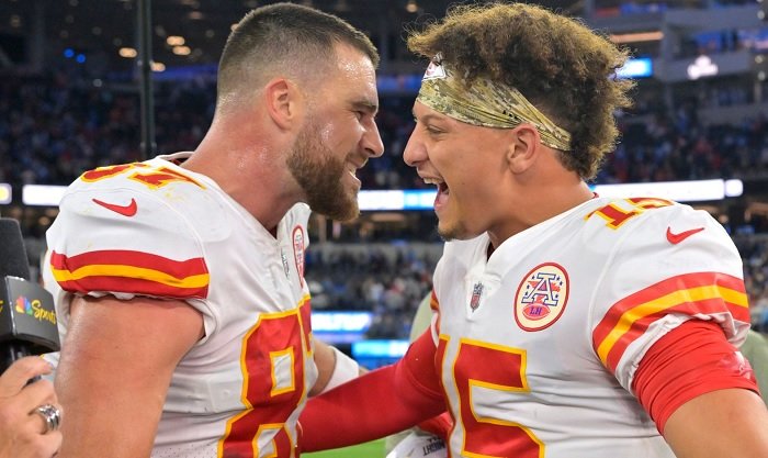 Patrick Mahomes’ Mom Randi Shows off His Childhood Home, Including Travis Kelce Mannequin and Baby Photos