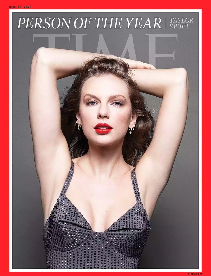 Brittany Mahomes Wears Taylor Swift's Time Magazine Cover Dress