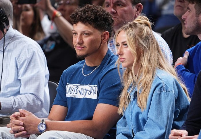 Patrick Mahomes stands to defends his wife Brittany against public criticism for wearing crystal crop top worth $1,890