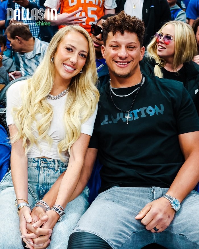 Patrick Mahomes stands to defends his wife Brittany against public criticism for wearing crystal crop top worth $1,890