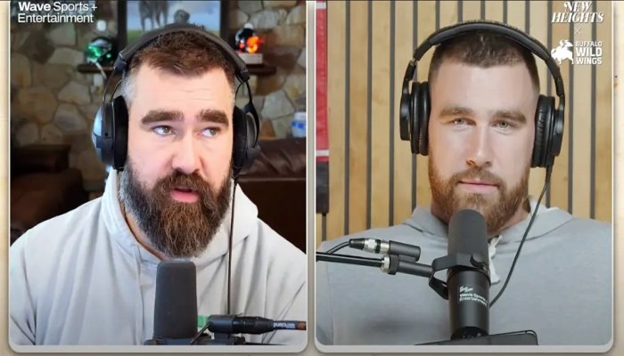 Travis Kelce fuels Taylor Swift engagement, baby rumors with talk of rings and children on podcast