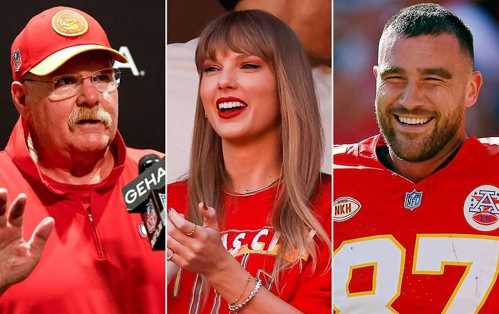 Travis Kelce’s Chiefs Coach Reflects on Taylor Swift Joining Their ‘Family’