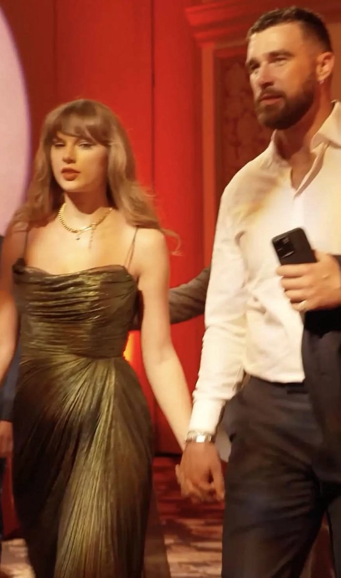Taylor Swift and Travis Kelce Share Sweet Moment at Charity Gala in Footage Shared by Patrick Mahomes