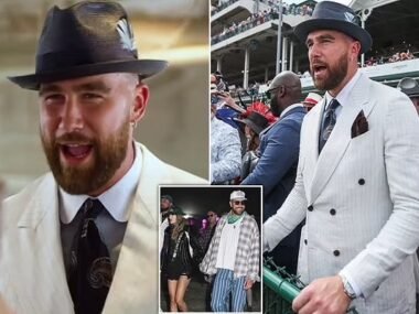 Watch Travis Kelce Celebrate After His First Bet Hits at the Kentucky Derby