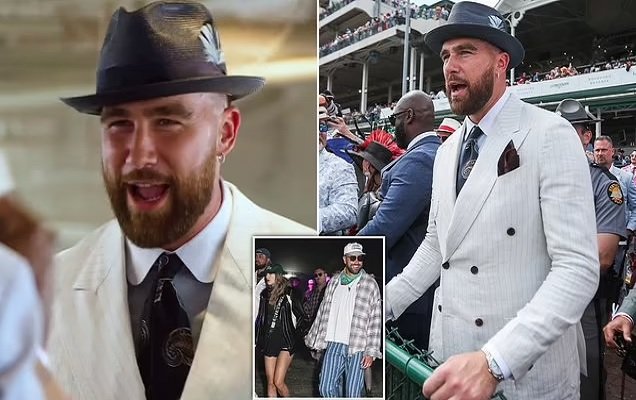 Watch Travis Kelce Celebrate After His First Bet Hits at the Kentucky Derby
