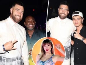 Inside Travis Kelce’s solo night out at F1 Miami Grand Prix as Taylor Swift prepares for Eras Tour