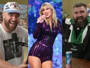 Jason Kelce mocks what his brother Travis did at Taylor Swift's concert