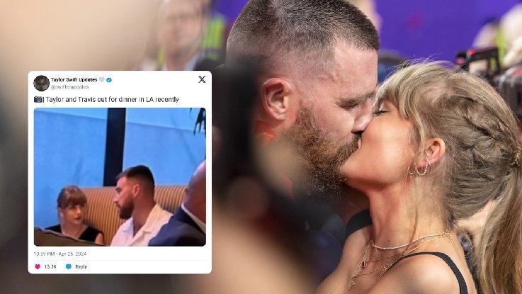 Swifties are beside themselves over Travis Kelce's alleged lock screen